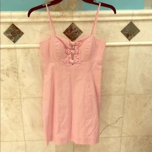 Lily Pulitzer mini-dress. Pink and white striped.